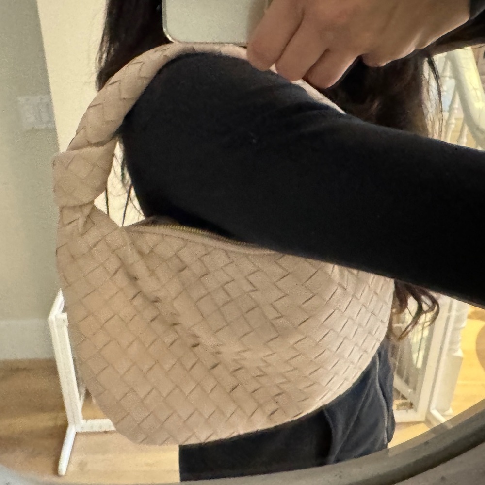 Inspired bottega Jodie bag beige suede